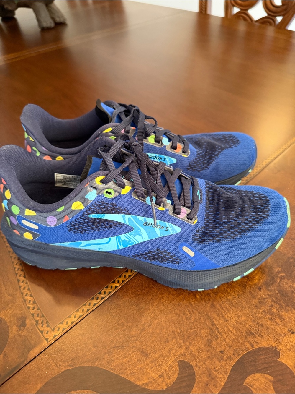 Brooks Navy and Turquoise women’s Running Shoes - Picture 2 of 5